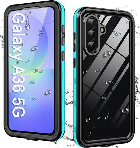 Miniatura 10 de Hllhunkhe Funda impermeable para Samsung Galaxy A15 5G con protector de pantalla integrado - Resistente cuerpo completo bajo el agua a prueba
