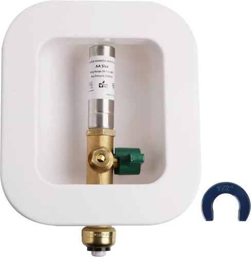 Miniatura 6 de Caja de salida para máquina de hielo con conexión PEX de pararrayos de martillo de agua, con válvula de cierre