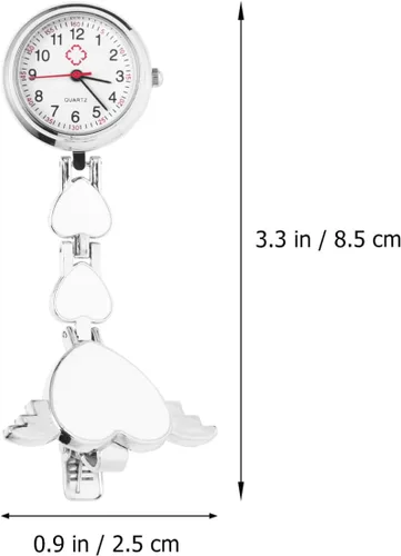 Miniatura 4 de Reloj colgante de enfermera, reloj colgante creativo de moda, diseño de corazón, decoración de cuarzo, reloj de bolsillo