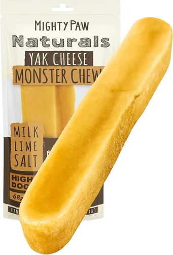 Miniatura 13 de Mighty Paw Golosinas masticables de queso Yak para perros Golosinas para mascotas 100% naturales de larga duración. Sin olor y excelentes