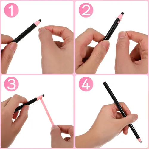 Miniatura 3 de NUOBESTY Pelar, 1 caja de lápiz de grasa negro para despegar y quitar, rotulador de porcelana, rotulador multiusos para tienda del hogar, 6.9 x 2.2