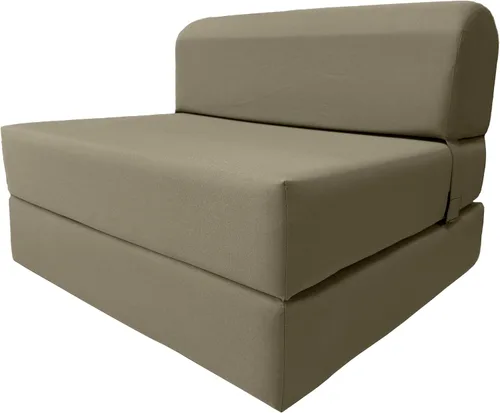 Miniatura 27 de D & D Futon Furniture Chair cama plegable de espuma, sofá de estudio, colchón de espuma doblado (6 x 36 x 70 pulgadas, azul real)