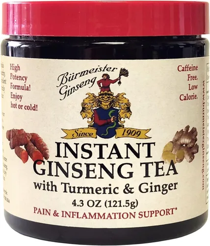 Miniatura 7 de Burmeister Ginseng Té suelto de ginseng americano cultivado en Wisconsin, paquete de 1 oz, aumenta la energía, afronta el estrés