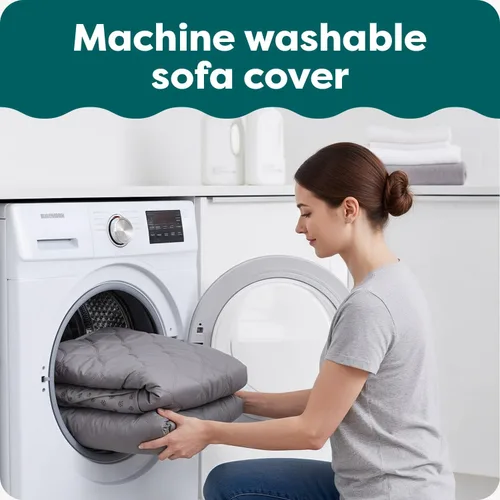 Miniatura 5 de Furhaven - Funda para muebles de sala de estar para perros y gatos, protector reversible de dos tonos, resistente al agua, lavable, color expreso