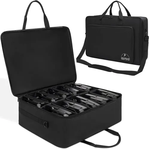 Miniatura 9 de IBVIVIC Bolsa para 8 Luces Par Spotlight, Bolsa de Almacenamiento de Iluminación de Escenario Acolchada de 5/16'', Bolsa para 8 Luces Par