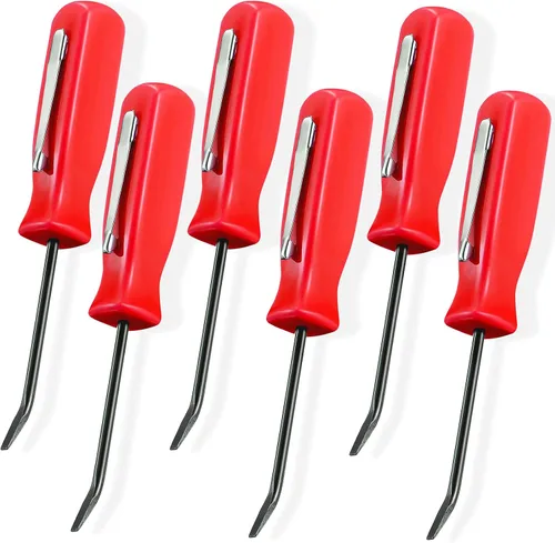 Miniatura 8 de Mini barra de palanca de bolsillo de 6 piezas, barra de bolsillo verde con juego de clips de 4.5 pulgadas de longitud, mini herramienta