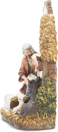 Miniatura 5 de Napco Imports Unto You a Savior is Born - Figura de escultura de resina de 10 pulgadas