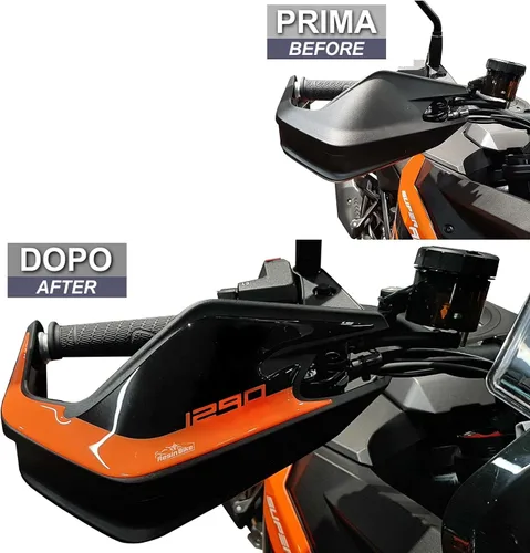 Miniatura 3 de Resin Bike Adhesivos 3D para motocicleta compatibles con KTM 1290 Super Adventure S y R 2021-2025. Protectores de mano(s) contra impactos