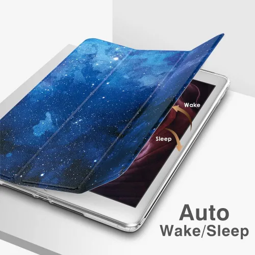 Miniatura 7 de Funda MoKo Compatible con Nuevo iPad de 9ª/8ª/7ª Generación de 10.2 pulgadas (2021/2020/2019), Funda Inteligente Delgada y Ligera con Soporte