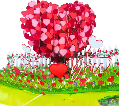Miniatura 9 de Tarjeta de San Valentín 3D para camión, tarjeta desplegable para el día de San Valentín para esposa, marido, él, ella, novia, novio, adultos 6 x 8