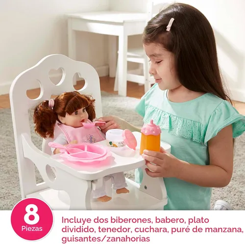 Miniatura 2 de melissa & doug Mine a Love tiempo para comer muñeca Accesorios Conjunto de alimentación, Versión estándar, 1, Rosado