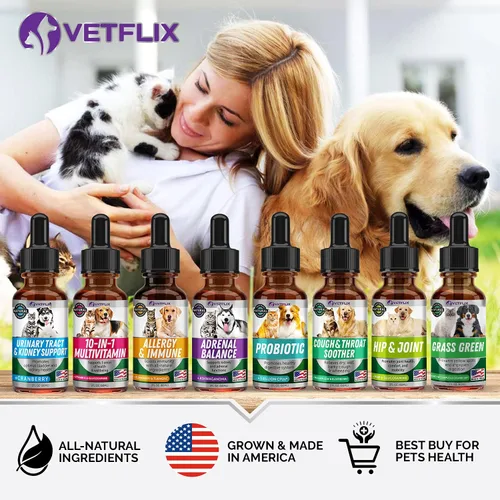 Miniatura 8 de Vitaminas para mascotas 10 en 1 para perros, gatos, cachorros y gatitos – Fabricado en Estados Unidos – Suplemento multivitamínico y glucosamina
