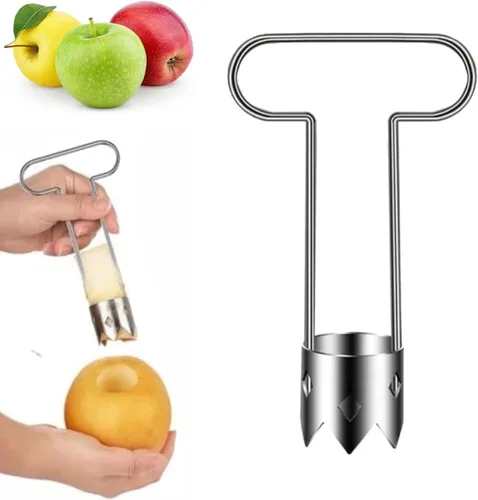 Descorazonador de semillas de pimiento rojo, herramienta multifuncional de acero inoxidable 2026 con mango ergonómico, removedor de núcleo de frutas