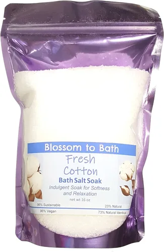 Miniatura 25 de Remojar sal de baño de azúcar morena e higos (16 onzas) – Fragancia natural – es perfecto para la relajación de cuerpo completo, remojo de pies