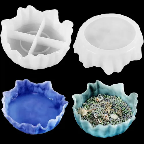 Miniatura 2 de Molde de resina de tazón grande, moldes redondos de silicona de 8 pulgadas para resina, yeso, cemento de hormigón, molde de epoxi de fundición