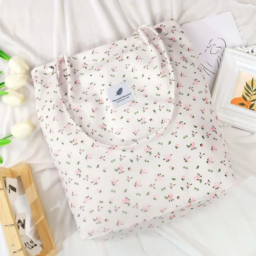Miniatura 120 de Ayieyill - Bolsa de pana para mujer y niña, con correa de lona para colgar al hombro, bolsa con bolsillo