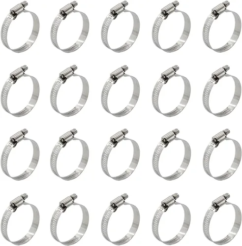 Miniatura 9 de 20 abrazaderas de cable, abrazaderas ajustables de acero inoxidable 304 para conductos, abrazadera de tubo, abrazadera de conducto de aire