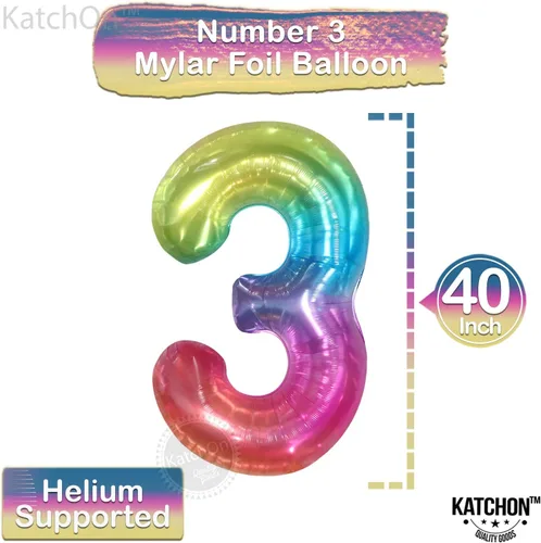 Miniatura 112 de KatchOn, Globo grande azul número 2 de 40 pulgadas Decoraciones de cumpleaños de Baby Shark para niño de 2 años Globo azul número 2 Globo