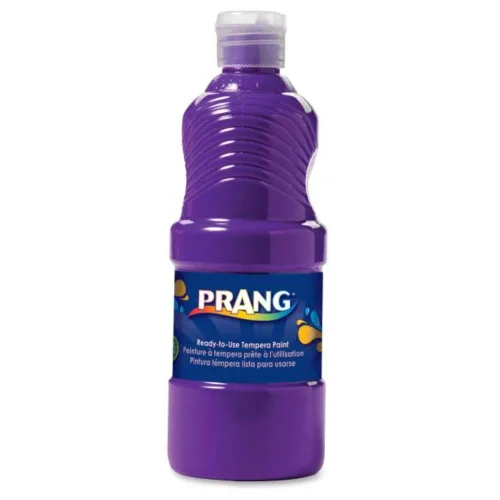 Prang Paint for Kids Tempera lavable listo para usar, no tóxico, seguro, 8 onzas, botella individual fácil de verter (púrpura), Pruple