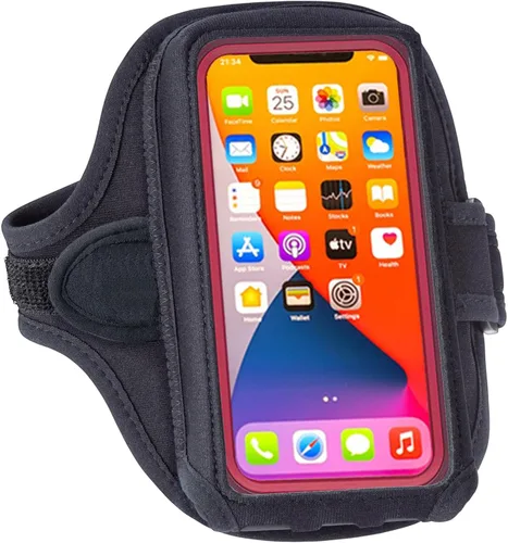 Tune Belt AB92 Brazalete para teléfono celular para correr, compatible con iPhone 17/16/15/14/13 Pro Max, Plus, Samsung Galaxy Ultra/Plus/Note y
