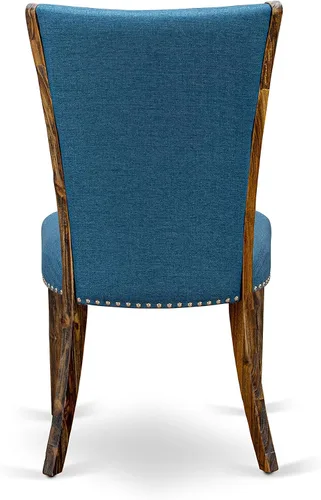 Miniatura 14 de East West Furniture F2VE5-721 - Juego de mesa de comedor de 5 piezas para 4 personas, incluye una mesa de cocina redonda con pedestal y 4 sillas
