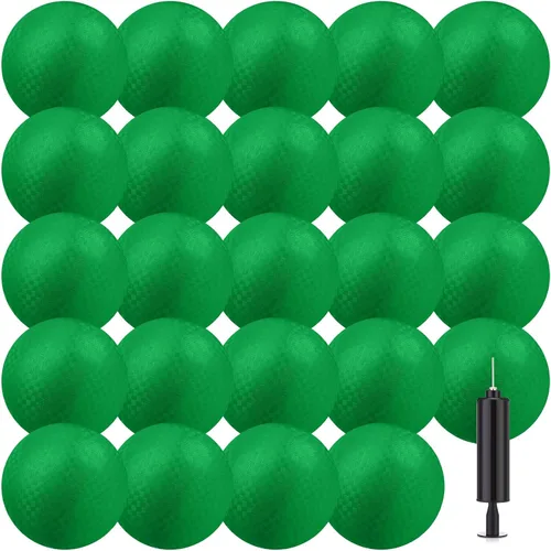 Yunsailing Paquete de 24 bolas de Dodgeballs a granel de 6 pulgadas de operación de Navidad, bolas inflables de goma con bomba para niños y adultos,