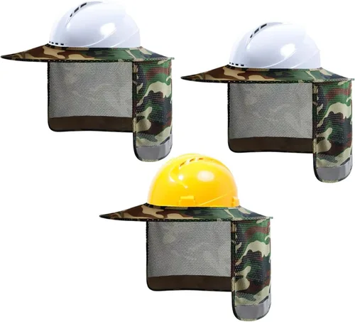 Miniatura 11 de TCCFCCT Parasol para sombrero duro, escudo de cuello de ala completa, 2 paquetes, casco duro no incluido