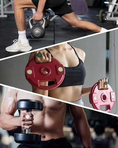 Miniatura 5 de Empuñaduras de levantamiento de pesas para entrenamiento con pesas – Empuñaduras antideslizantes de gimnasio para entrenamiento, agarre