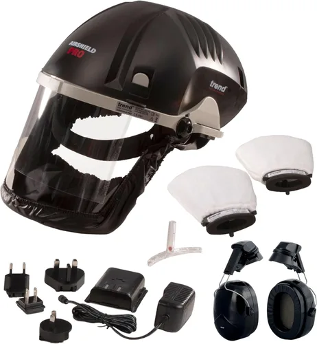 Miniatura 2 de Trend Airshield Pro Protector Facial Completo con Circulación de Aire con Protectores de Oídos - Paquete Completo de Protección Facial y Auditiva