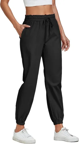 Miniatura 3 de Vrtige Pantalones deportivos con cintura elástica para mujer, con bolsillos