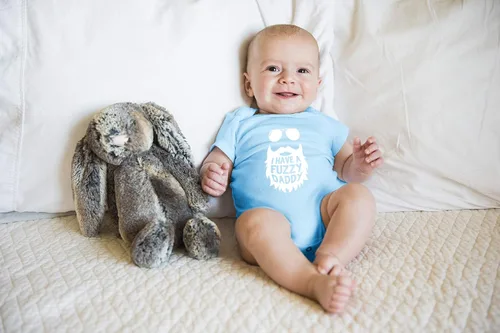 Miniatura 19 de I Have a Fuzzy Daddy - Divertido body esencial para bebé, ropa para niña recién nacida, trajes de bebé niño