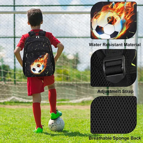 Miniatura 6 de LOIDOU Mochila para adolescentes y niñas, mochila escolar con lonchera y estuche para lápices, juego de bolsas escolares 3 en 1