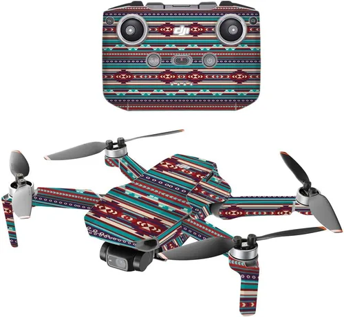 Miniatura 24 de MightySkins - Compatible con DJI Mini 2 Dron portátil - Chevron turquesa Funda protectora de vinilo duradera y única Fácil de aplicar y cambiar