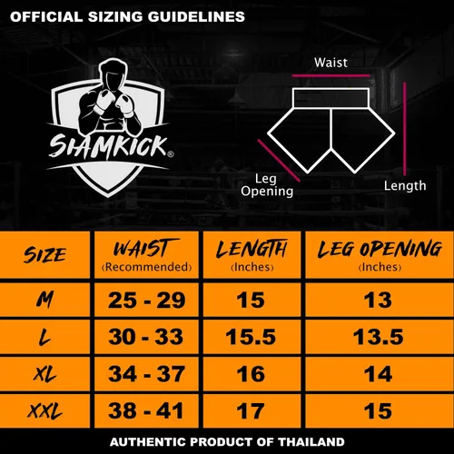 Miniatura 6 de SIAMKICK Pantalones cortos clásicos de Muay Thai para hombres y mujeres, boxeo, kickboxing, alto grado, artes marciales mixtas, ropa de entrenamiento