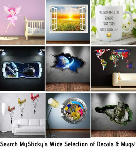 Miniatura 8 de Calcomanía de pared personalizada con nombre de graffiti 3D, calcomanía decorativa de vinilo artística personalizada, extraíble, despegar y pegar