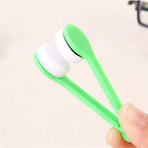 Miniatura 4 de LERORO 12 piezas de mini gafas de sol, gafas de microfibra limpiador de gafas de microfibra cepillo suave herramienta de limpieza mini gafas