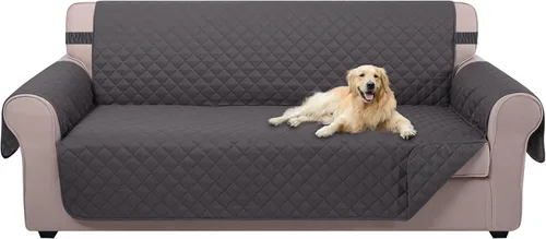 Miniatura 10 de U-NICE HOME Funda de sofá reversible para perros con correas elásticas, resistente al agua, protector de muebles para mascotas, funda de sofá