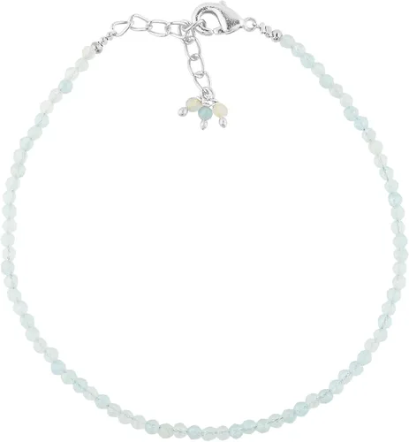 Miniatura 37 de TGH Pulsera de cuentas naturales con piedras preciosas microfacetadas, joyería para ella, cristales curativos energéticos de piedra natal, cadena