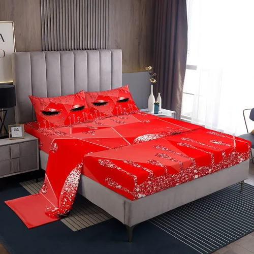 Miniatura 15 de Feelyou Sábanas de cama de lujo para niñas, juego de ropa de cama de lujo para niñas, juego de ropa de cama rosa jade ultra suave decoración