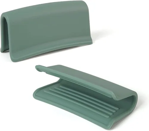 Carrotez Soportes de silicona para ollas, cubiertas resistentes al calor para mangos de ollas para cocina, accesorios para hornos holandeses de