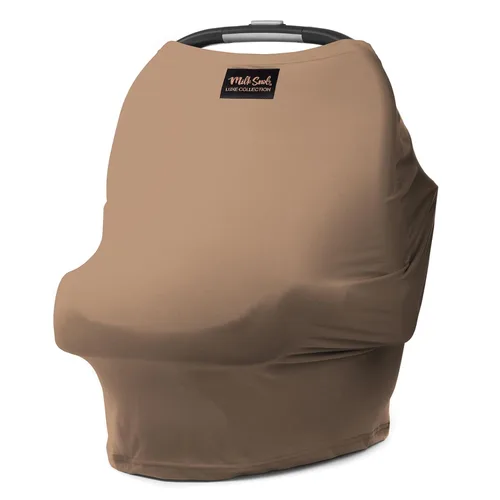 Miniatura 14 de Milk Snob Original 5-en-1 Cubierta Luxe en Jade - Privacidad añadida para la lactancia, Asiento de coche para bebé, Portabebés, Carriola, Silla