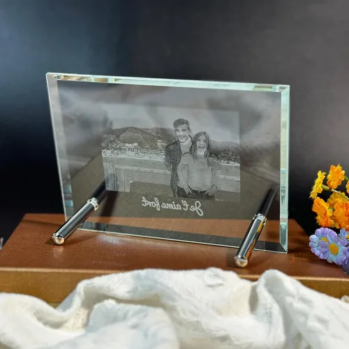Miniatura 3 de Foto de cristal 2D, regalo personalizado para papá, mamá, él y ella con tu foto. Regalos de imagen personalizados para cumpleaños, boda