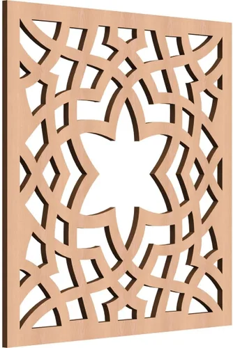 Miniatura 28 de París - Paneles de pared decorativos de madera con calado, extra pequeños, 7 3/8 pulgadas de ancho x 7 3/8 pulgadas de alto x 1/4 pulgadas de alto