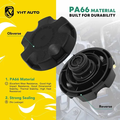 Miniatura 3 de YHTAUTO Depósito de expansión de depósito de desbordamiento de recuperación de refrigerante del motor con tapa y sensor presurizados para BMW E60