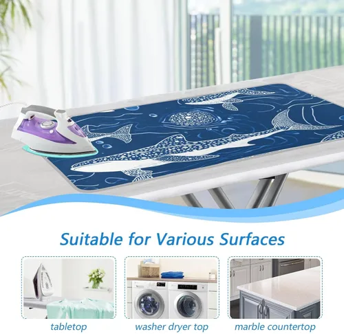 Miniatura 5 de Alfombrilla de planchar y almohadilla magnética resistente al calor, manta de planchado portátil de viaje, fundas para tabla de planchar de 27.6 x