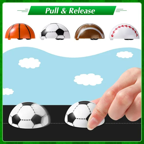 Miniatura 4 de Aoriher Juego de 200 piezas de recuerdos de fiesta deportiva, bolsas de regalo para fiestas deportivas, bolas deportivas de espuma, llaveros