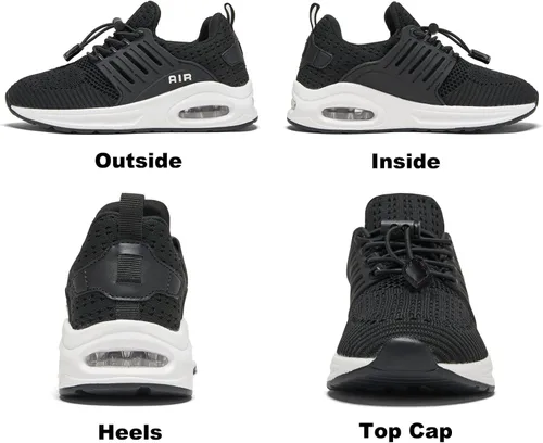 Miniatura 4 de Ugmikdo Zapatos para niños y niñas, tenis para correr, zapatos de aire, transpirables, ligeros, a la moda, para deportes, atletismo, gimnasio