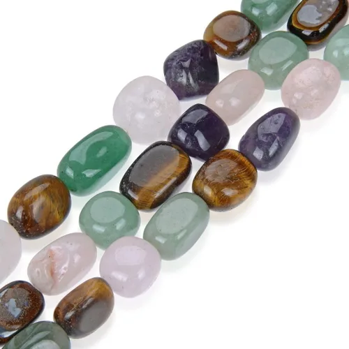 Miniatura 8 de Adabele - 3 hebras de piedras preciosas redondas de amatista púrpura natural, cuentas sueltas de 0.394 a 0.514 pulgadas, espaciador de piedras