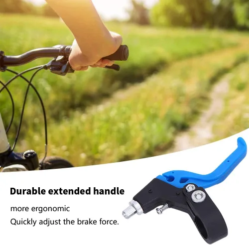 Miniatura 8 de Alomejor Maneta de freno para niños, manillar ergonómico ajustable, 0.874 in/0,9 pulgadas de diámetro del manillar (negro azul)