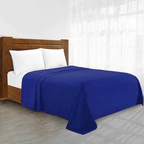 Miniatura 17 de Sábana plana de lujo en Amazon Elegant Comfort sin arrugas de 1500 hilos de calidad de hotel Premier, tamaño King, color marrón chocolate